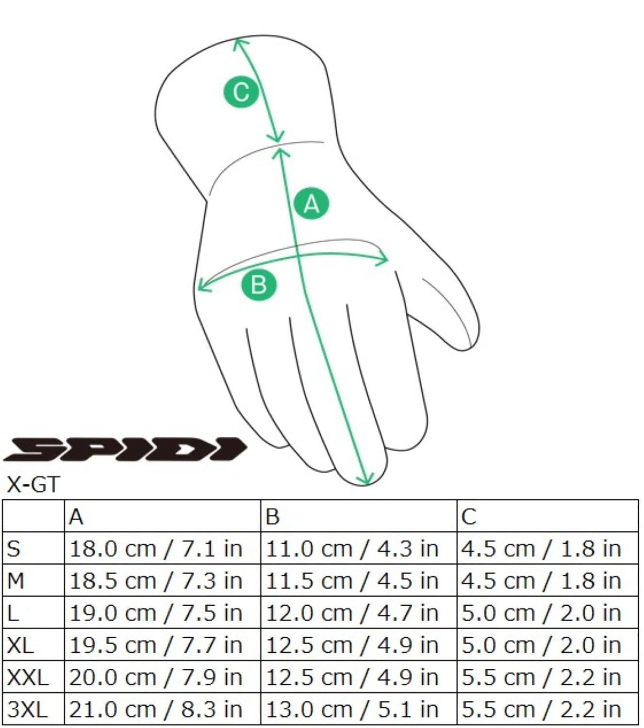spidi-x-gt-gants-moto-cuir-noir-olive-tactile-homme image 8