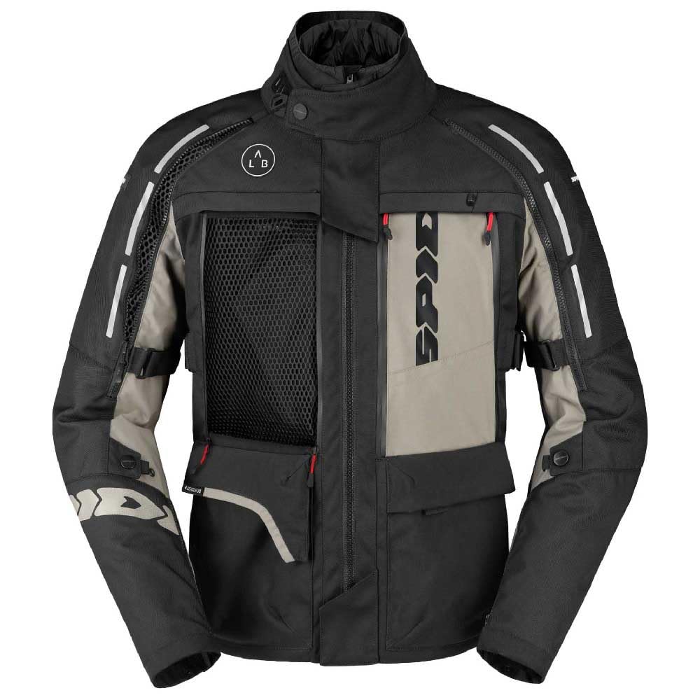 spidi-4-season-v3-veste-moto-textile-gris-beige-2xl-h2out image 3