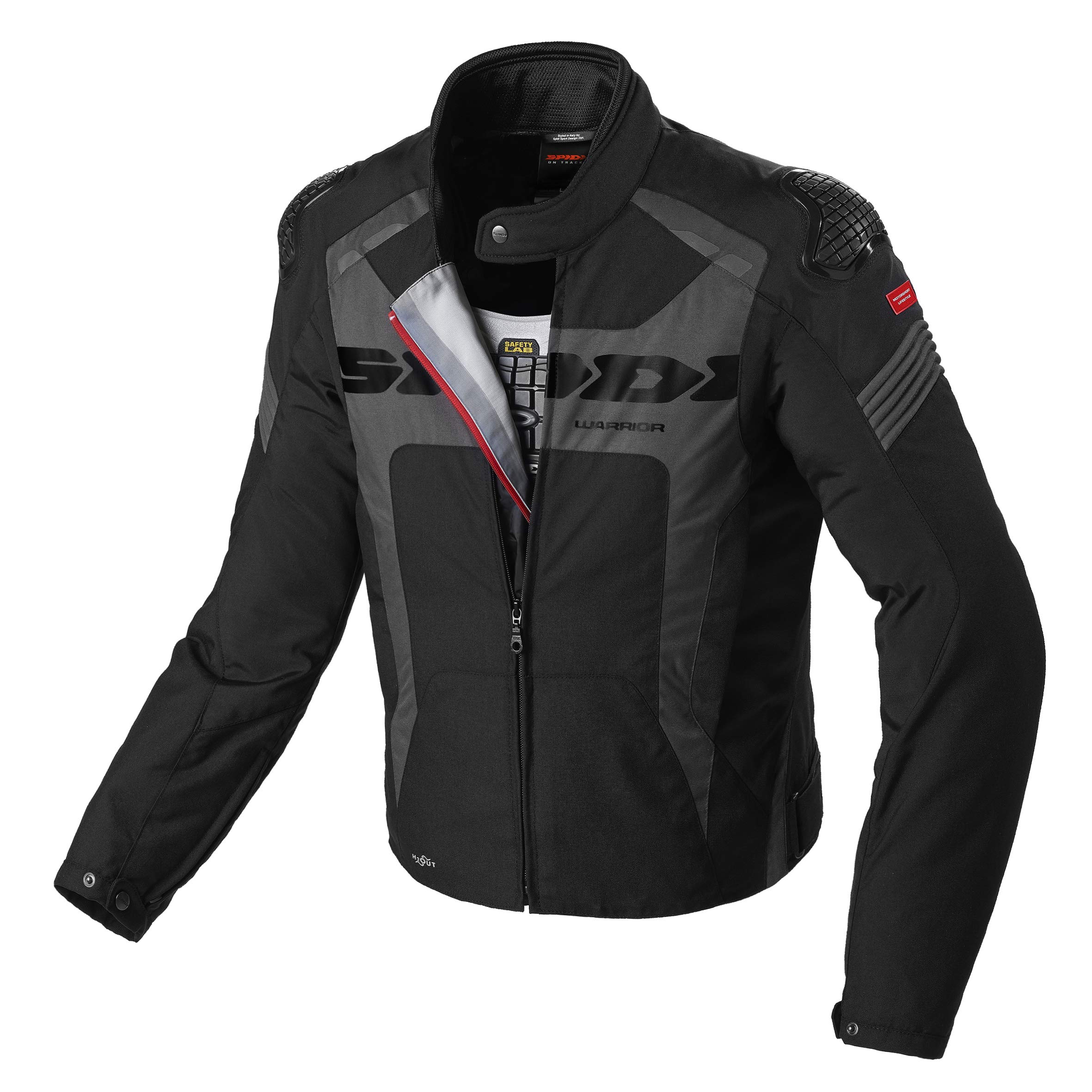 spidi-sport-warrior-h2out-blouson-moto-noir-xl-imperm-able image 1