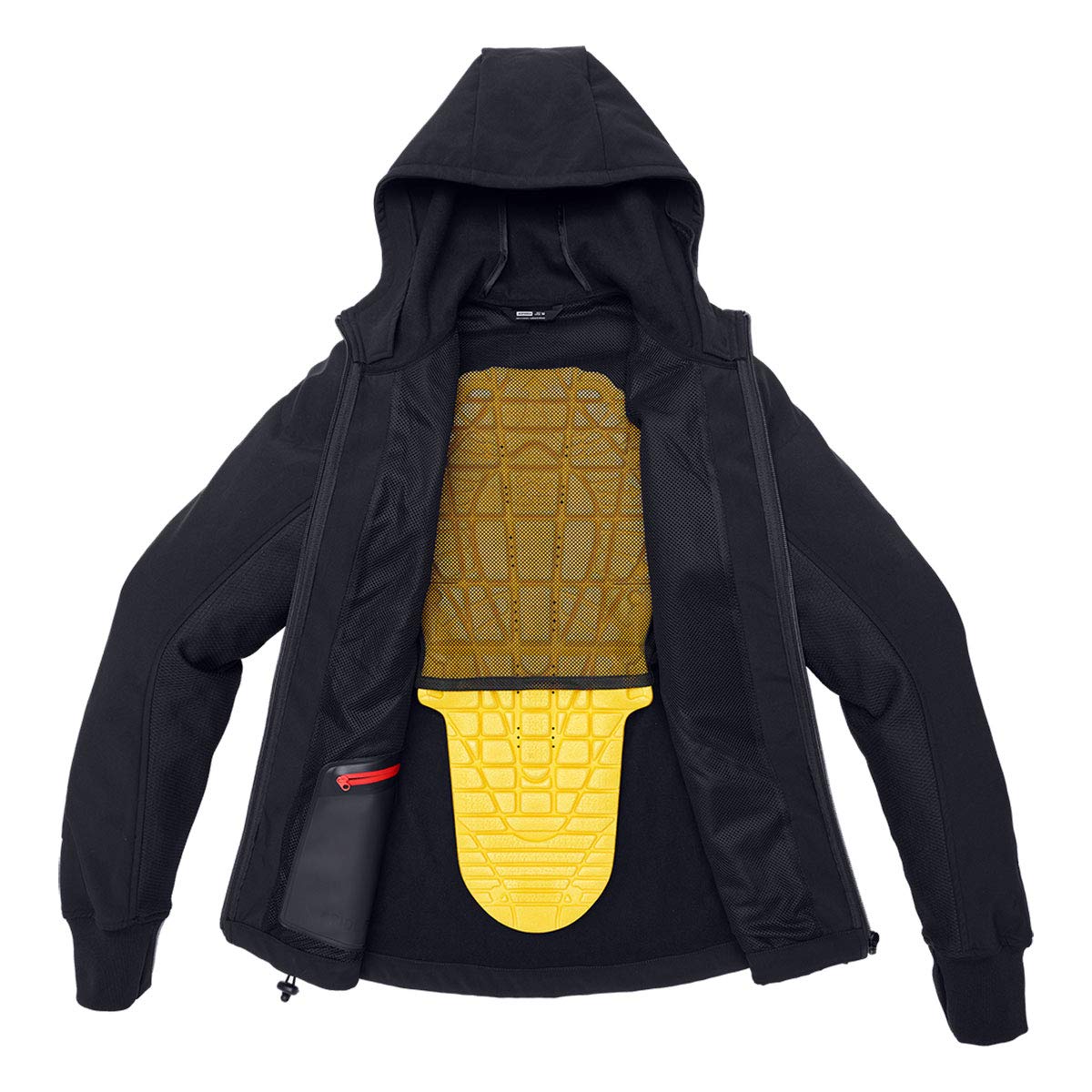 spidi-hoodie-armor-evo-sweat-moto-noir-xl-avec-protections image 5