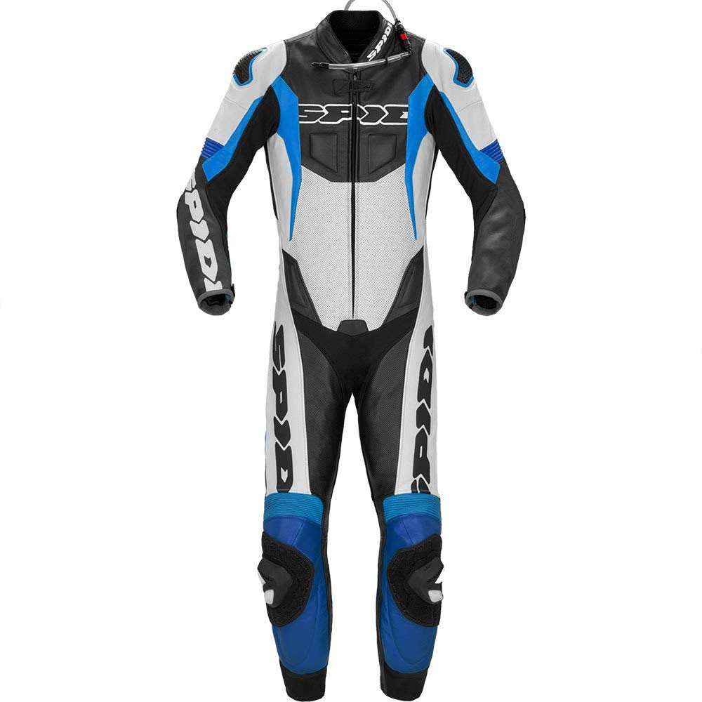 spidi-sport-warrior-pro-combinaison-moto-cuir-1-pi-ce-50-noir-bleu image 1