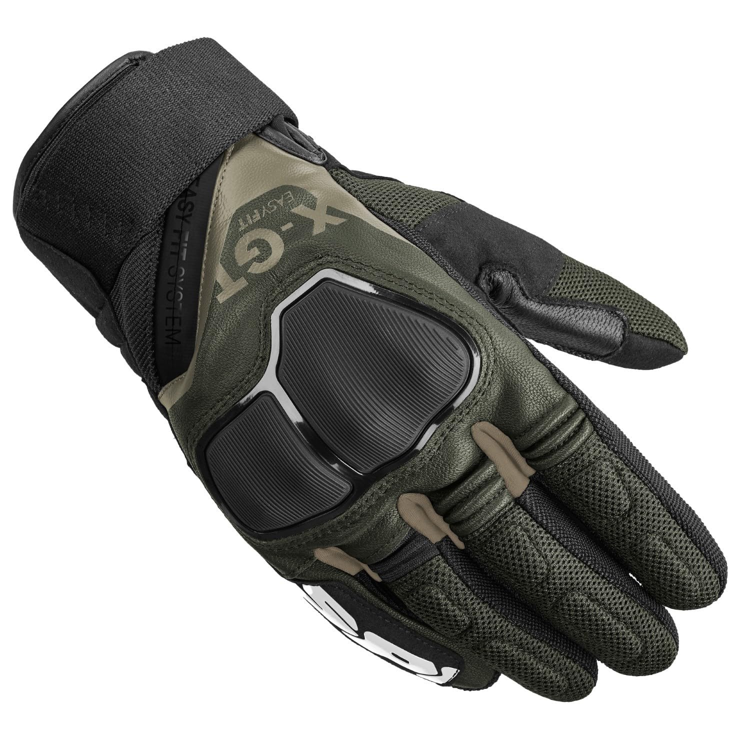 spidi-x-gt-gants-moto-cuir-noir-olive-tactile-homme image 1