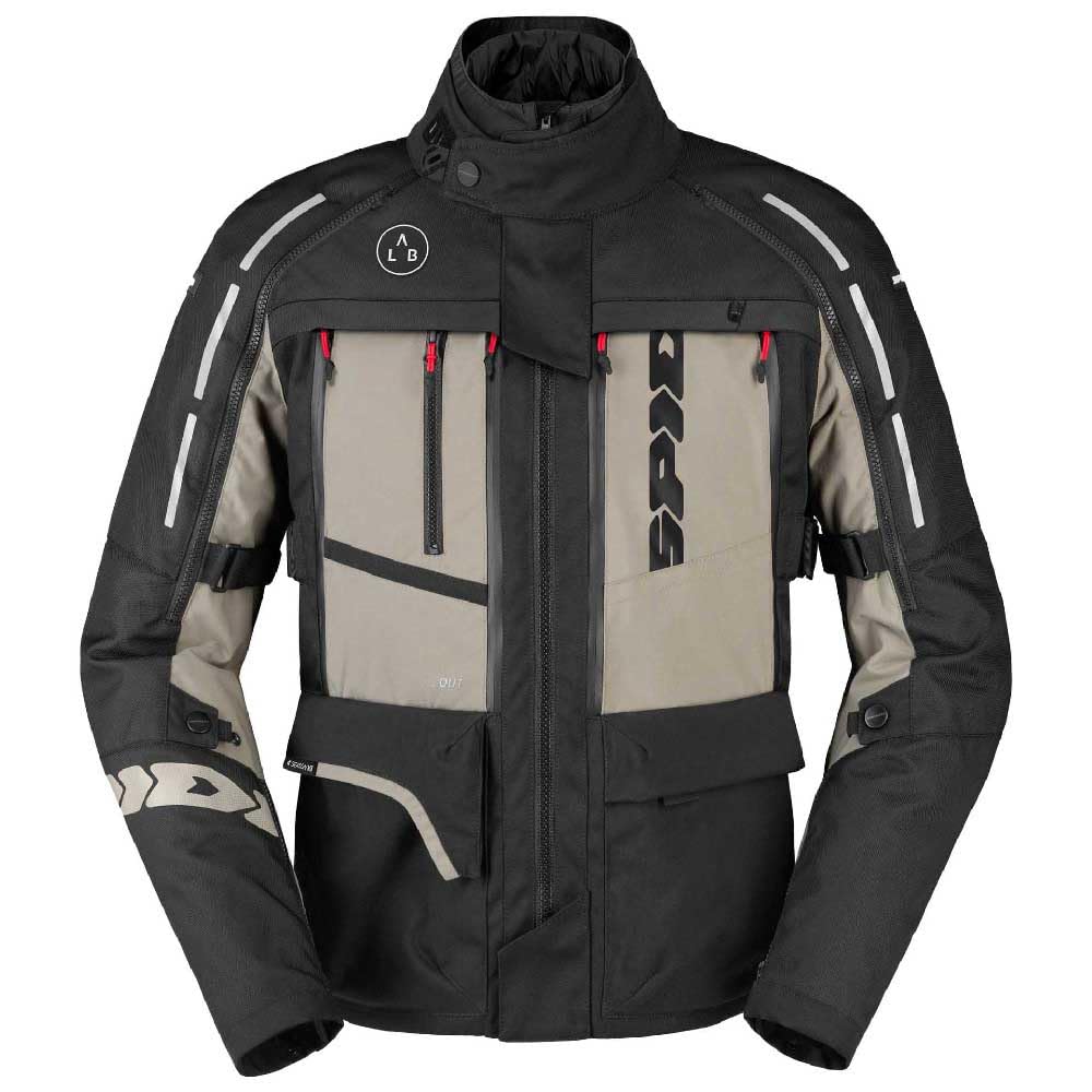 spidi-4-season-v3-veste-moto-textile-gris-beige-2xl-h2out image 1