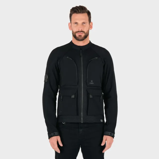 knox-tor-chemise-blind-e-moto-homme-noire-protections image 1