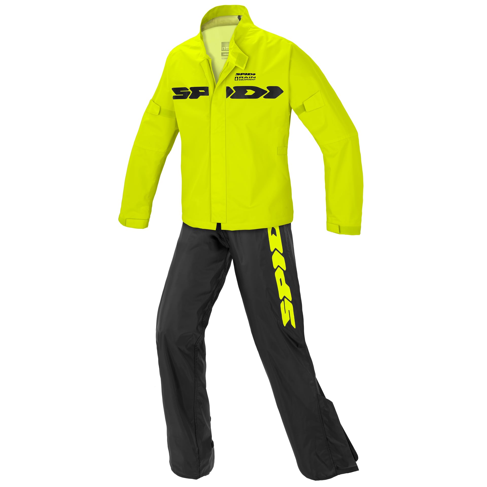 spidi-rain-sport-rain-kit-ensemble-pluie-moto-m-noir-jaune image 1
