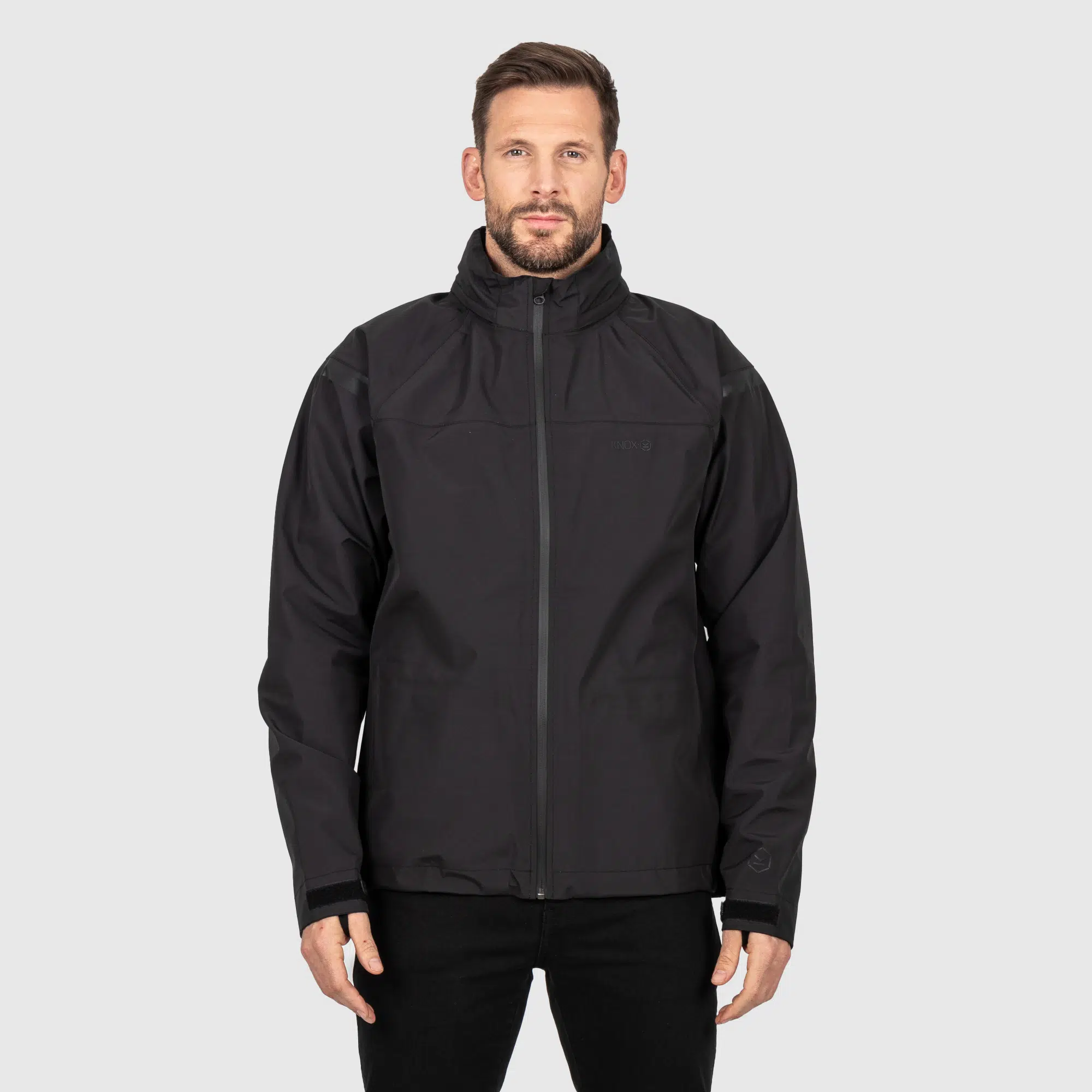 knox-welbeck-mk2-sur-veste-moto-pluie-noir image 1