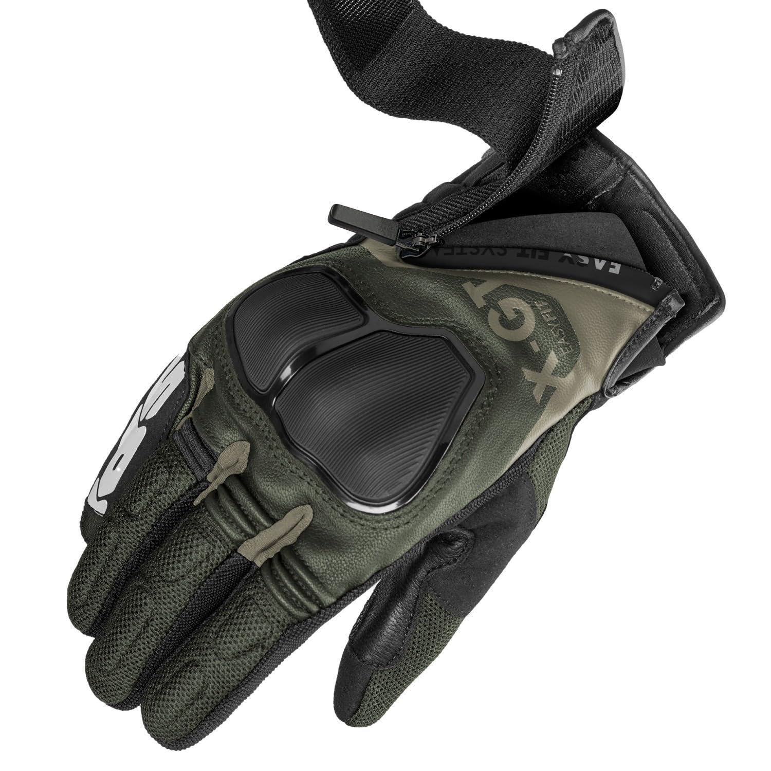 spidi-x-gt-gants-moto-cuir-noir-olive-tactile-homme image 3