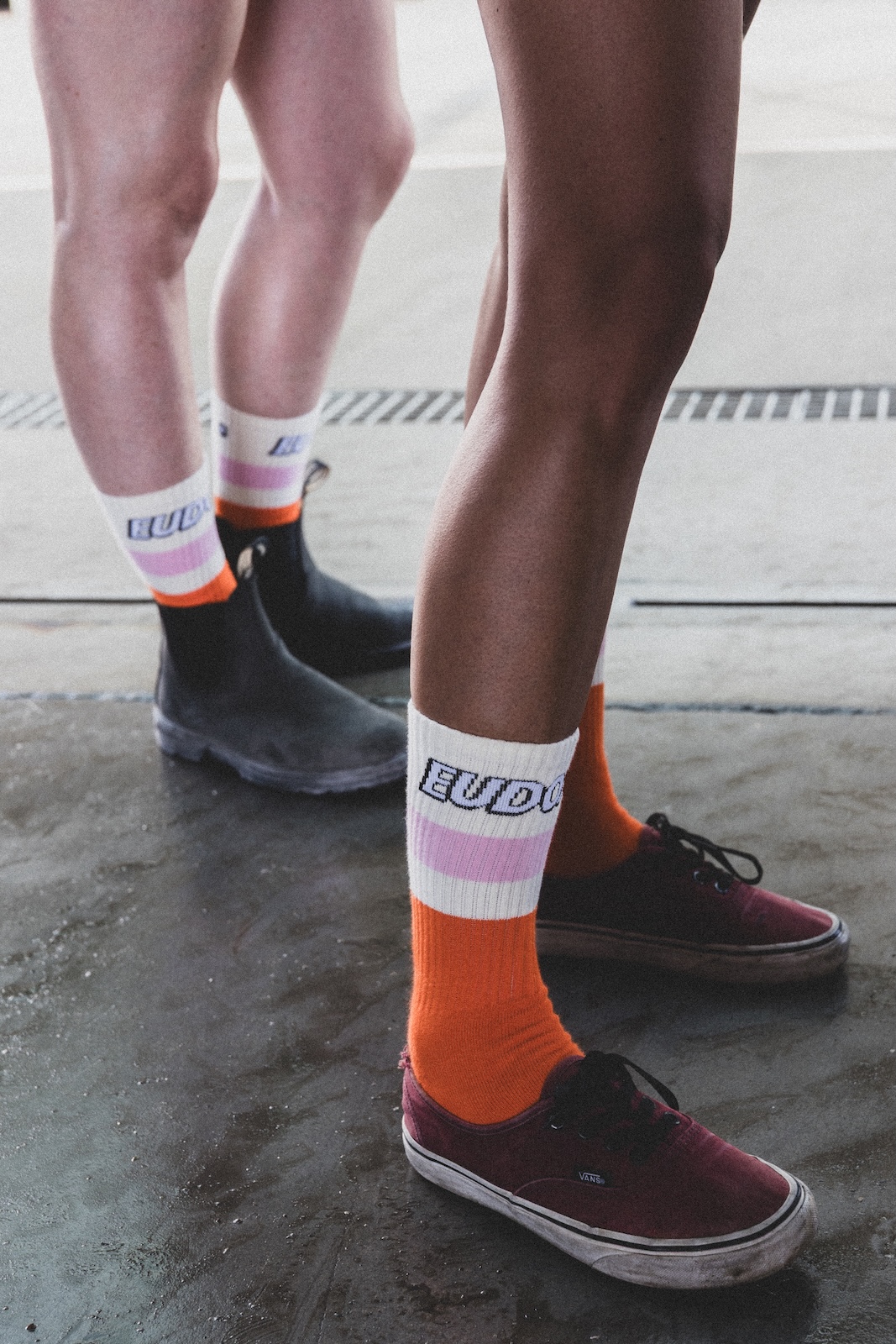 eudoxie-sunshine-chaussettes-skate-orange-taille-unique image 2