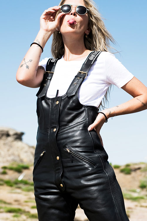 eudoxie-linda-combinaison-moto-cuir-femme-noir image 1