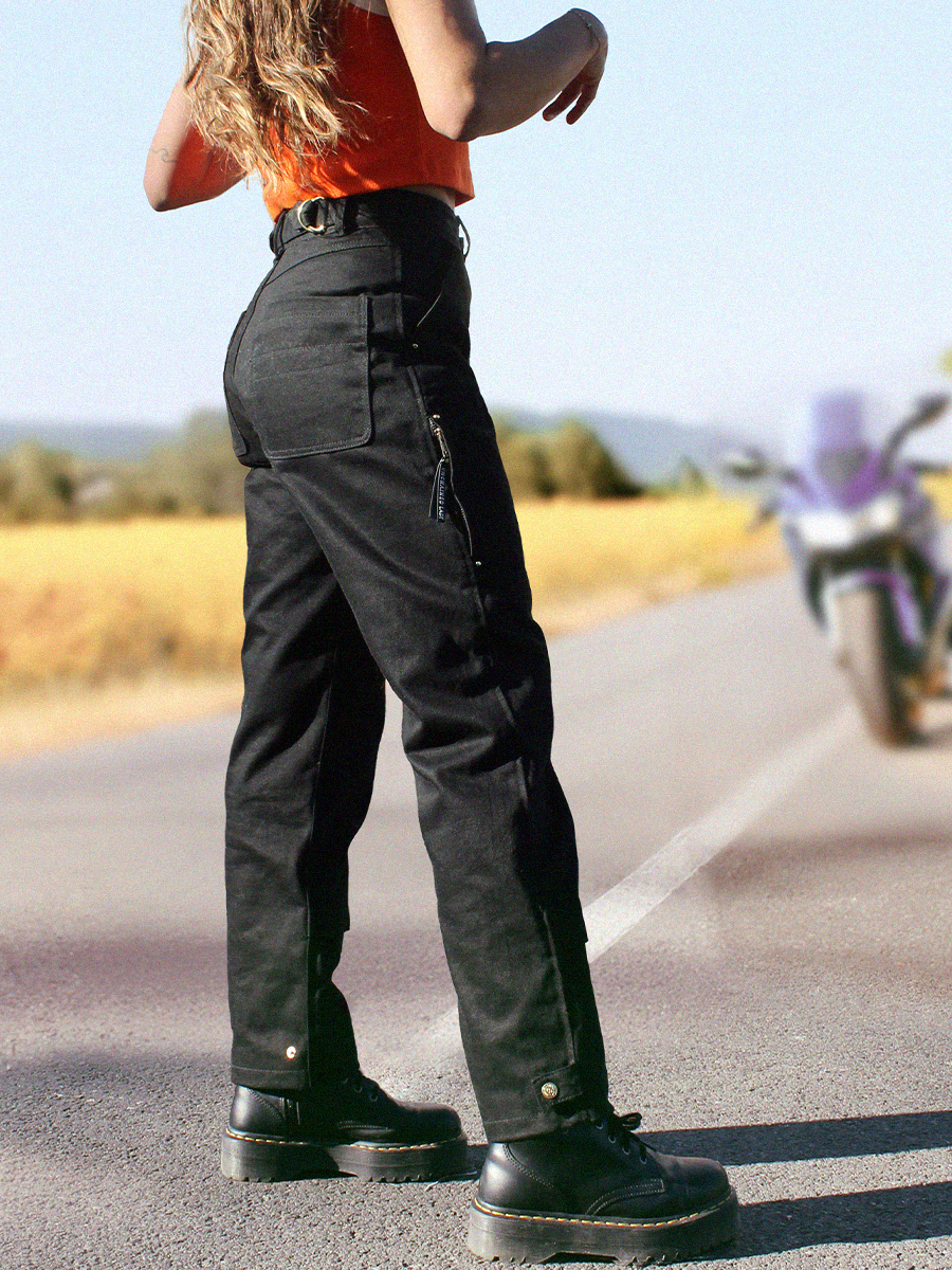 eudoxie-carpenter-pantalon-moto-femme-cargo-noir image 2
