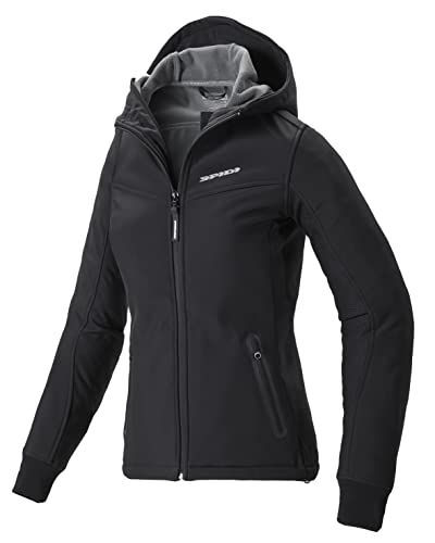 spidi-hoodie-armor-lady-veste-moto-femme-noir-blanc image 6