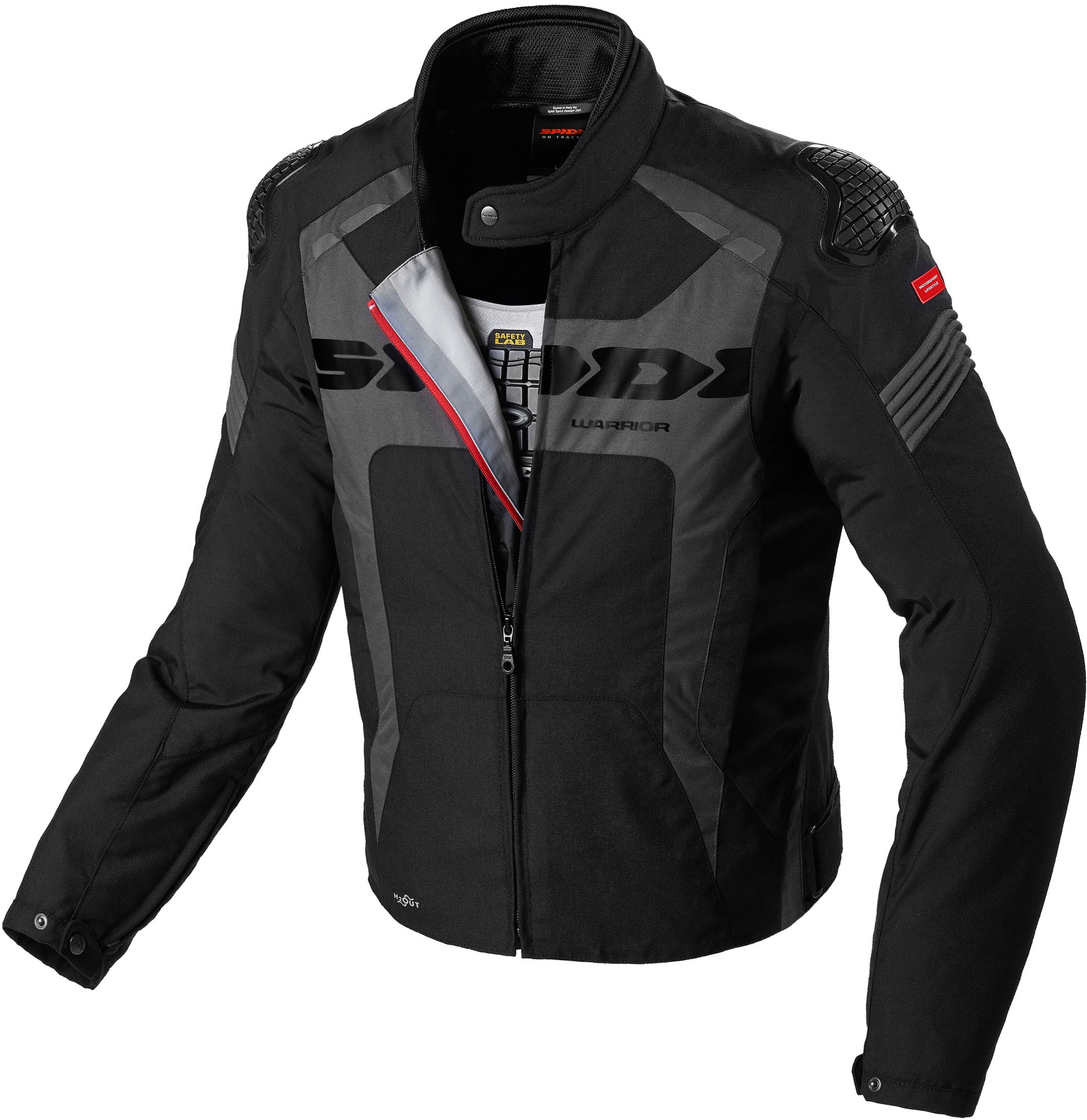 spidi-sport-warrior-h2out-blouson-moto-noir-xl-imperm-able image 8