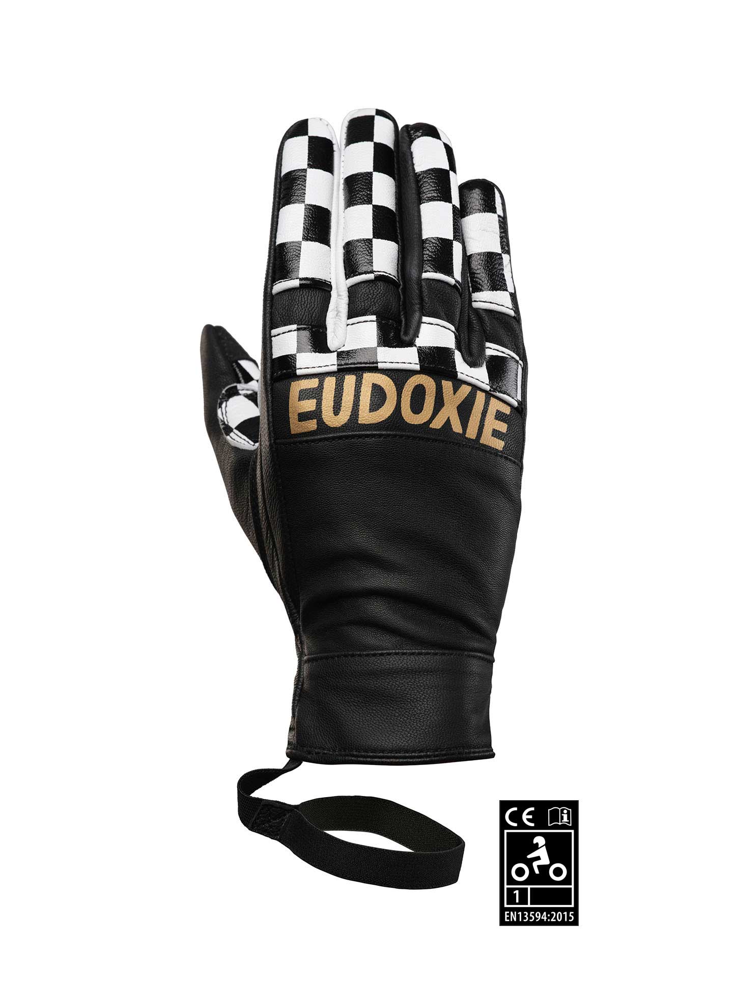 eudoxie-gold-gants-moto-cuir-femme-homologu-ce image 1