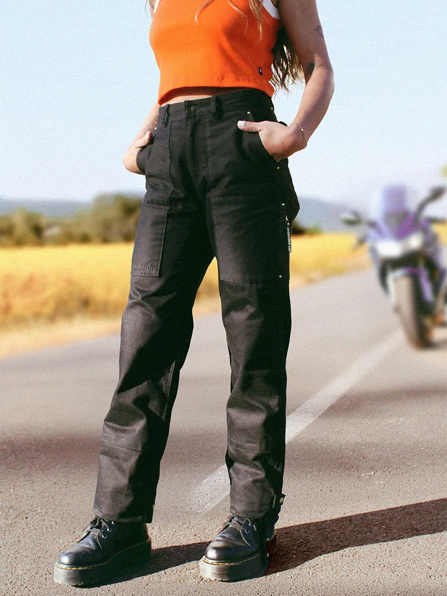 eudoxie-carpenter-pantalon-moto-femme-cargo-noir image 1