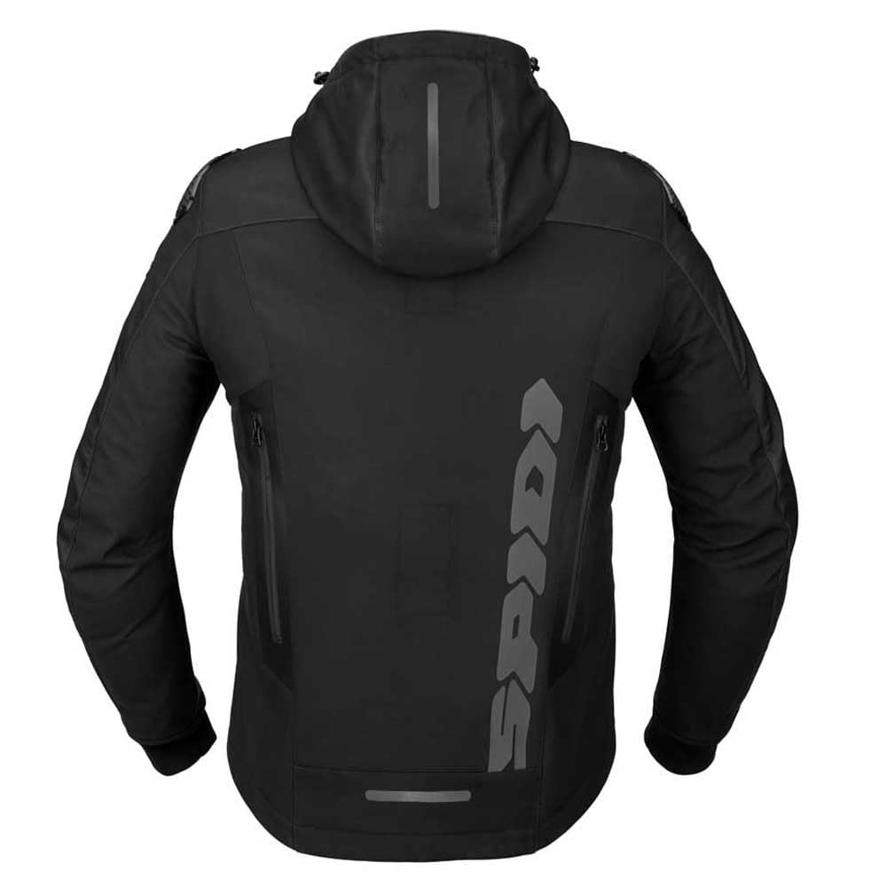 spidi-warrior-hoodie-moto-sweat-noir-taille-s-l-ger image 2