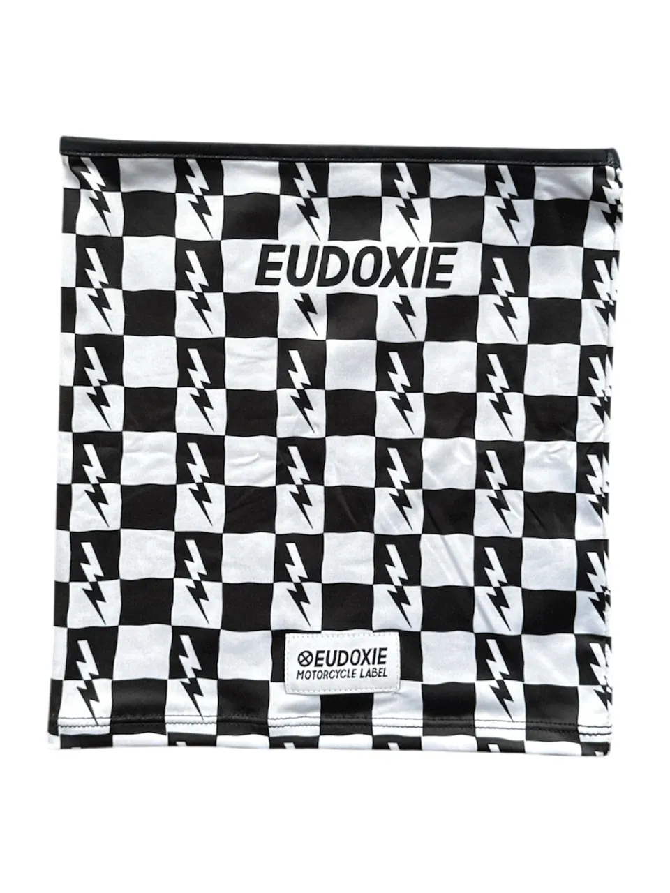 eudoxie-flash-tour-de-cou-moto-damier-noir-clair image 1