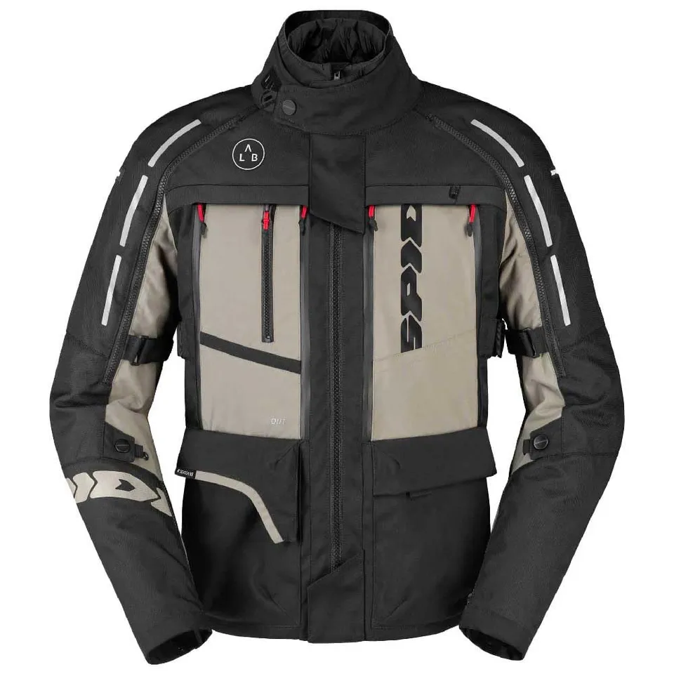 spidi-4-season-v3-veste-moto-textile-gris-beige-2xl-h2out image 1