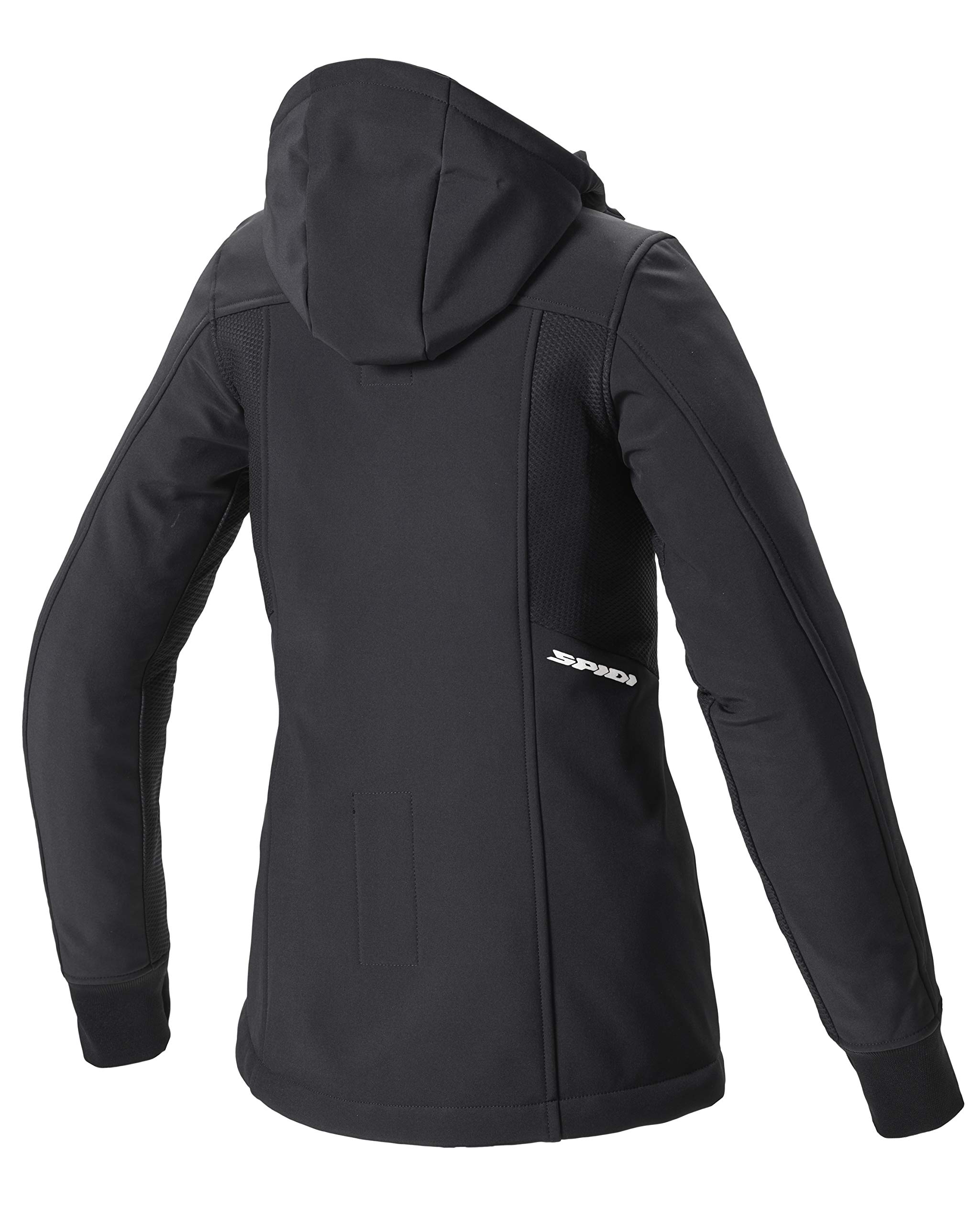 spidi-hoodie-armor-lady-veste-moto-femme-noir-blanc image 5