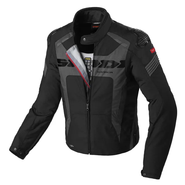 spidi-sport-warrior-h2out-blouson-moto-noir-xl-imperm-able image 1