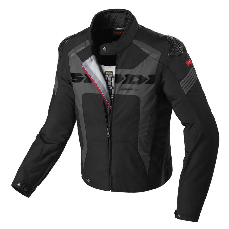 spidi-sport-warrior-h2out-blouson-moto-noir-xl-imperm-able image 1